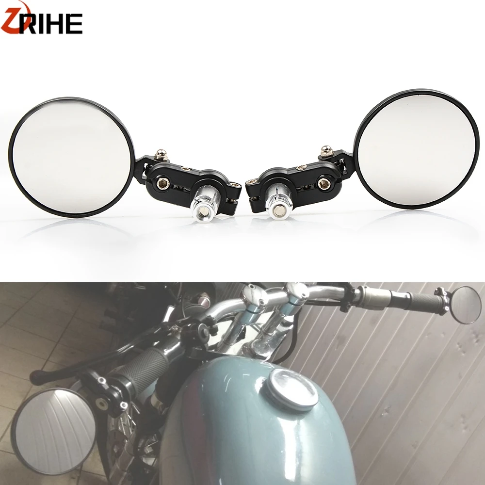 

Motorcycle Handlebar Ends RearView Side Mirrors Universal For Honda msx vtx 1300 cbr 600rr cb 500 1100 dax crf transalp forza125