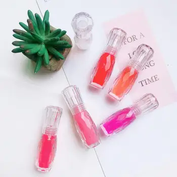 

Natural Mint Lip Gloss Sexy 3D Crystal Jelly Color Lip Tint Moisturizing Waterproof Long Lasting Liquid Lipstick Plumper 24 Hour