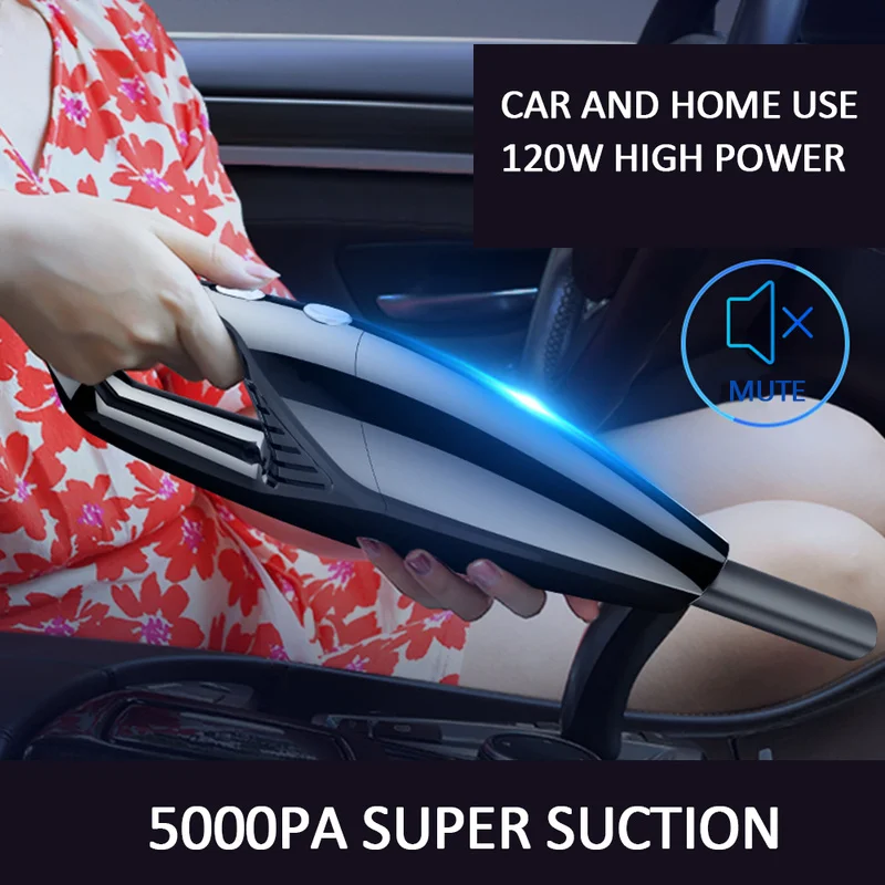 

120W High Suction Wired Car Vacuum Cleaner Portable Handheld Vacuum Cleaner Vehicle Car Electronics Auto Electrical Accessories
