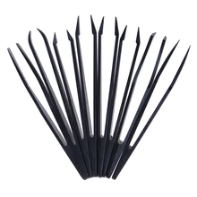 Новые 8 шт. полезные антистатические углеродного волокна электронный Пинцет Комплект пластиковые щипцы PCB ремонт ручные инструменты набор