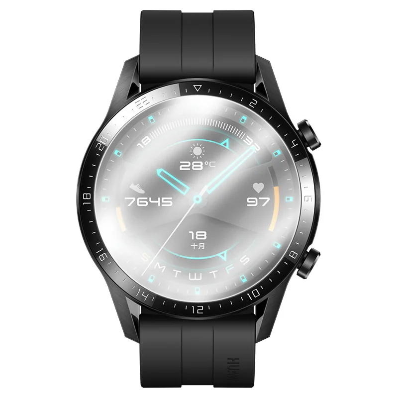 4 шт 2.5D часы Закаленное стекло протектор экрана для huawei watch GT 1/Watch GT 2 защитная пленка