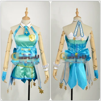 

Japanese Amine THE IDOLM@STER Cinderella Girls Hoshii Miki Takatsuki Yayoi Cosplay Costume Custom Made Woman Dress