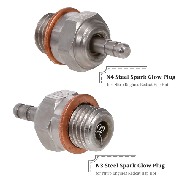 70117 N3/N4 Steel Spark Glow Plug RC Engine Parts for Nitro