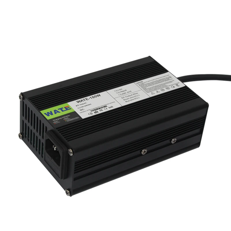 42V 3A Li-ion Battery Charger Aluminum Case for 10S 36V Lipo/LiMn2O4/LiCoO2 Battery Smart Charger Auto-Stop Smart Tools
