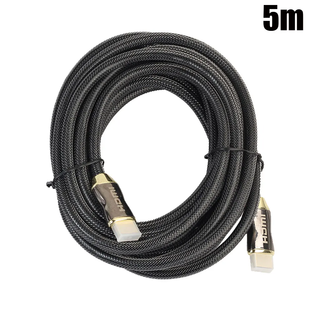 1 м 2 м 3 м 5 м 10 м 4 к 60 Гц HDMI к HDMI кабель высокоскоростной 2,0 позолоченный Соединительный кабель Шнур для UHD FHD 3D Xbox PS3 tv - Цвет: 5m