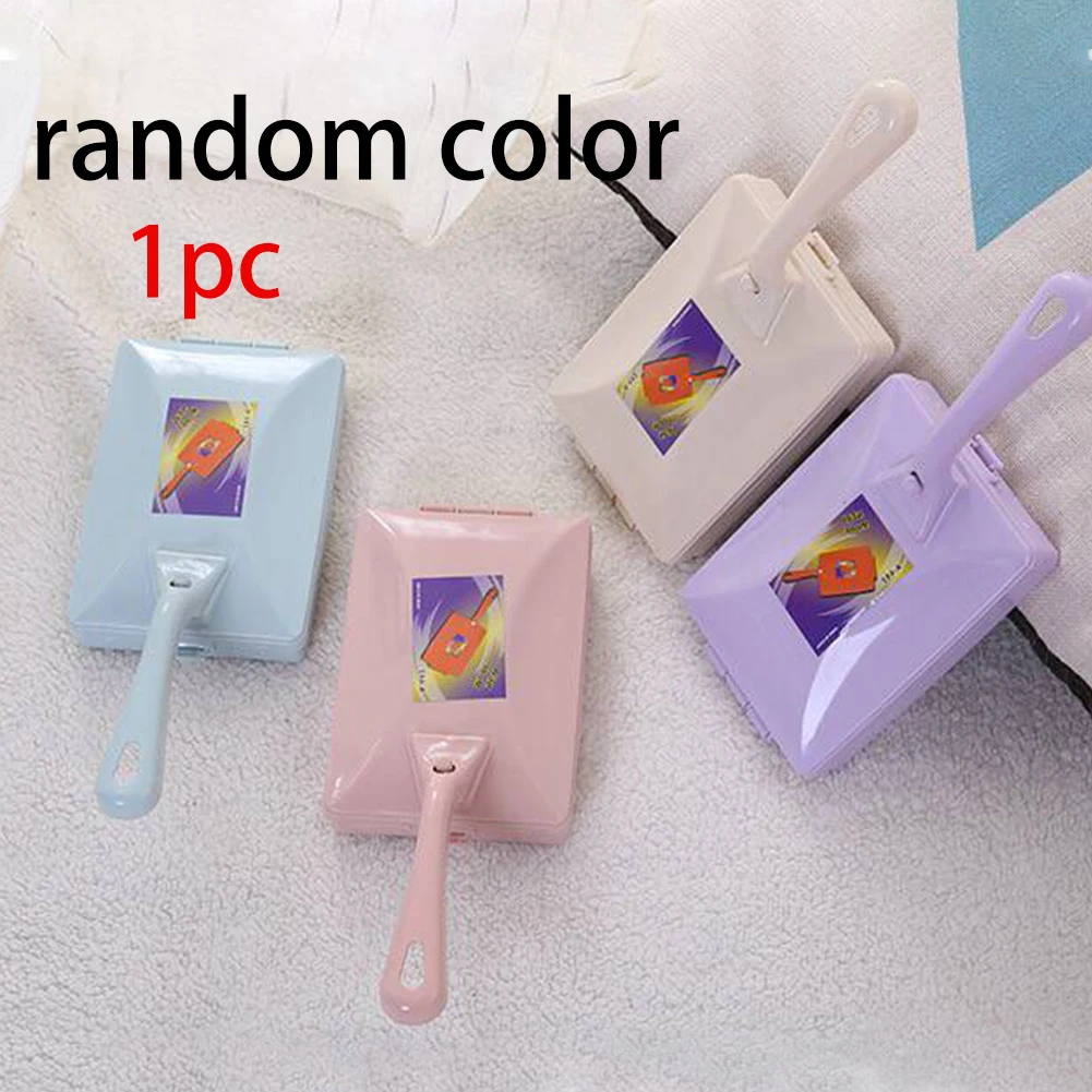 

Carpet Brush Laborsaving Crumb Clean Double Head Roller Table Surface Dirt Collect Handheld Sweeper Multifunction Random Color