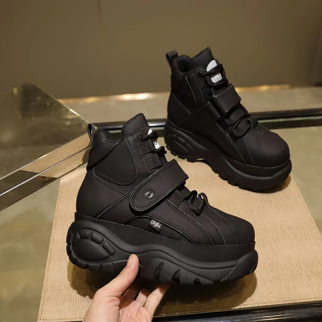 black buffalo high top sneakers