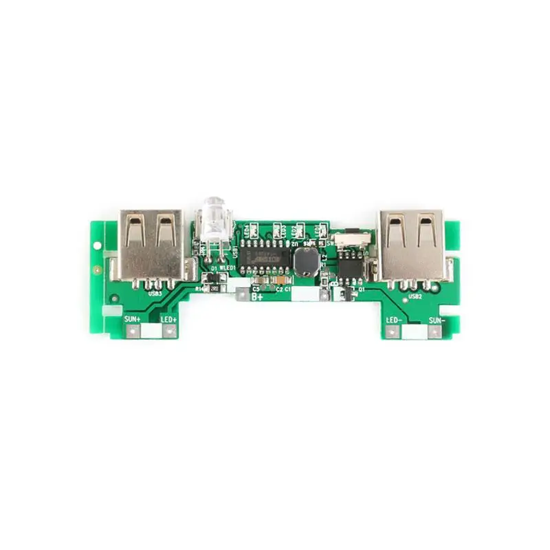 USB 5V 2A Mobile Phone Power Bank Charger PCB Board Module For 18650 Battery Z17 Drop ship (5)