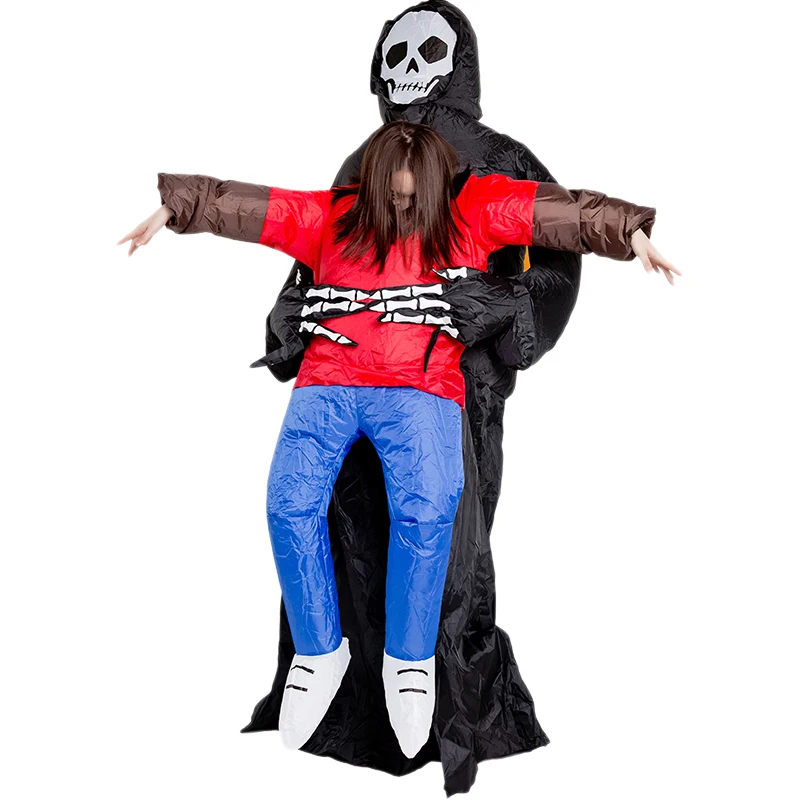 

Halloween Horror Costume Inflatable Ghost Holding Clothes Model Home Decoration Inflatable Clothes Props