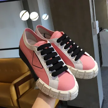 

Canvas Sneakers Women Zapatos De Mujer Chunky Bottom Mixed Colors Woman Platform Donna Casual Espadrilles Flats Shoes 2020 New