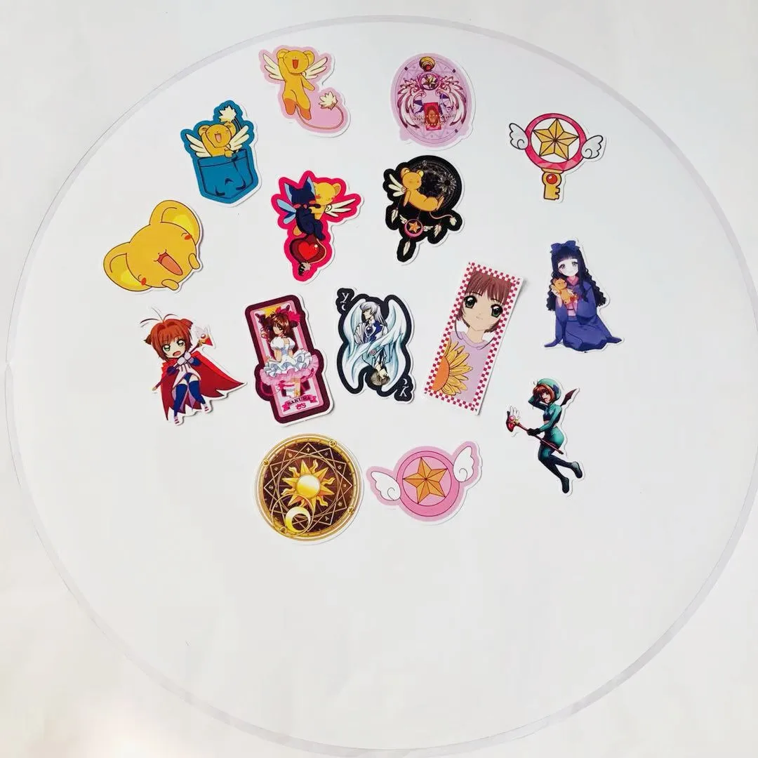 15 Япония Аниме Cardcaptor Sakura второй элемент багажа Путешествия Lugguge Холодильник Клей Бумага скейтборд mo tuo che галстук