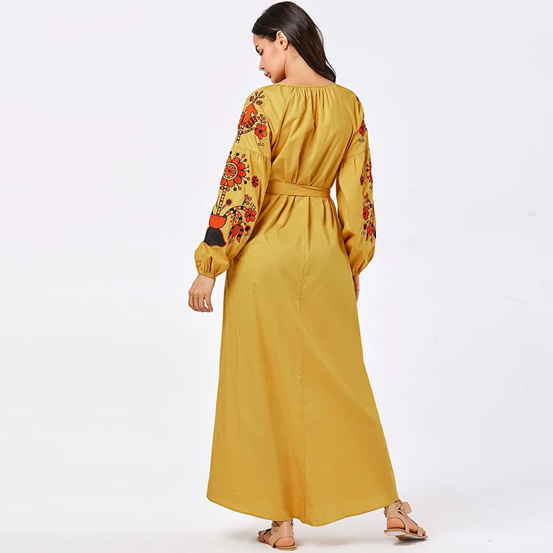 Vestidos арабский абайя Дубай хиджаб мусульманское платье Турецкий ислам кафтан Marocain халат Musulmane пакистанский ислам ic одежда