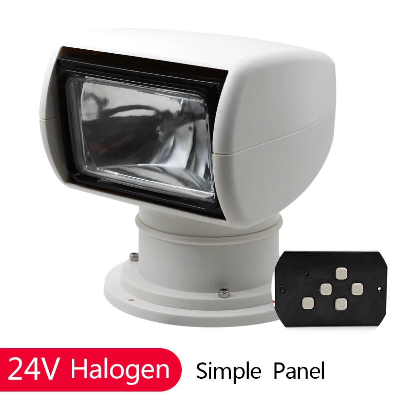 h 24V simple Фара-прожектор для лодки с дистанционным управлением 12В 24В 100 Вт лампа для яхты прожектор морской прожектор для грузовиков автомобильные комплекты - Цвет: h 24V simple