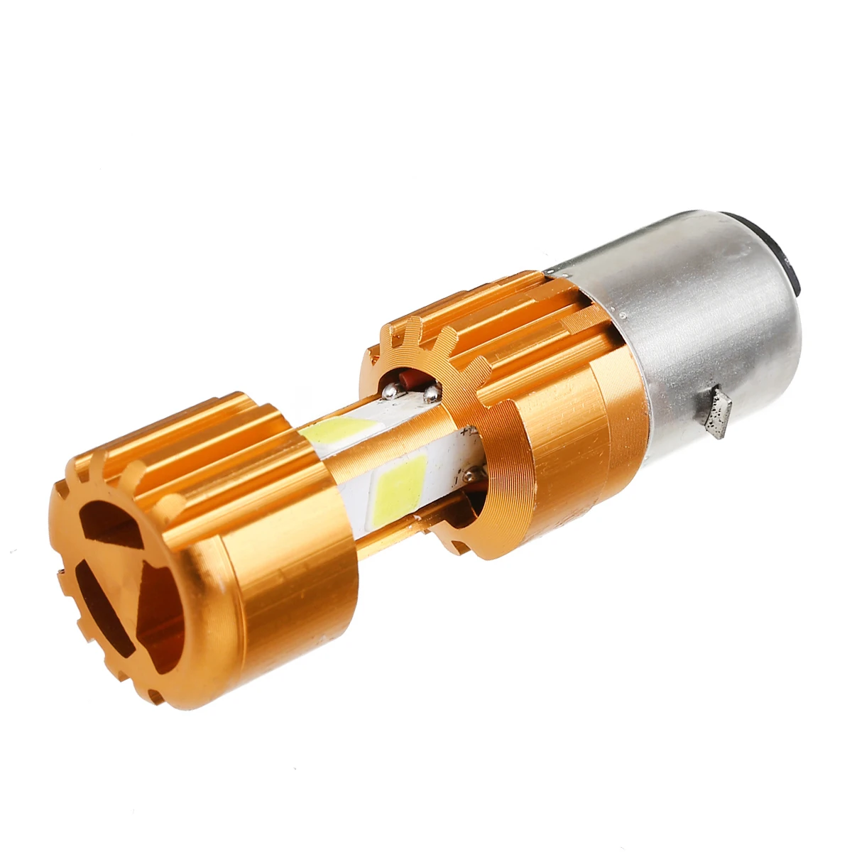 For Honda 1PC 12V BA20D COB  White LED Motorcycle Headlight Hi/Lo Beam Head Lamp Bulb 6500K 18W Moto Accessories Treyues