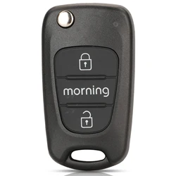jingyuqin 3 Buttons Folding Remote Car Key Shell Fob For Kia Rio 3 Picanto Ceed Cerato Sportage K2 K3 K5 Soul Hyundai Morning