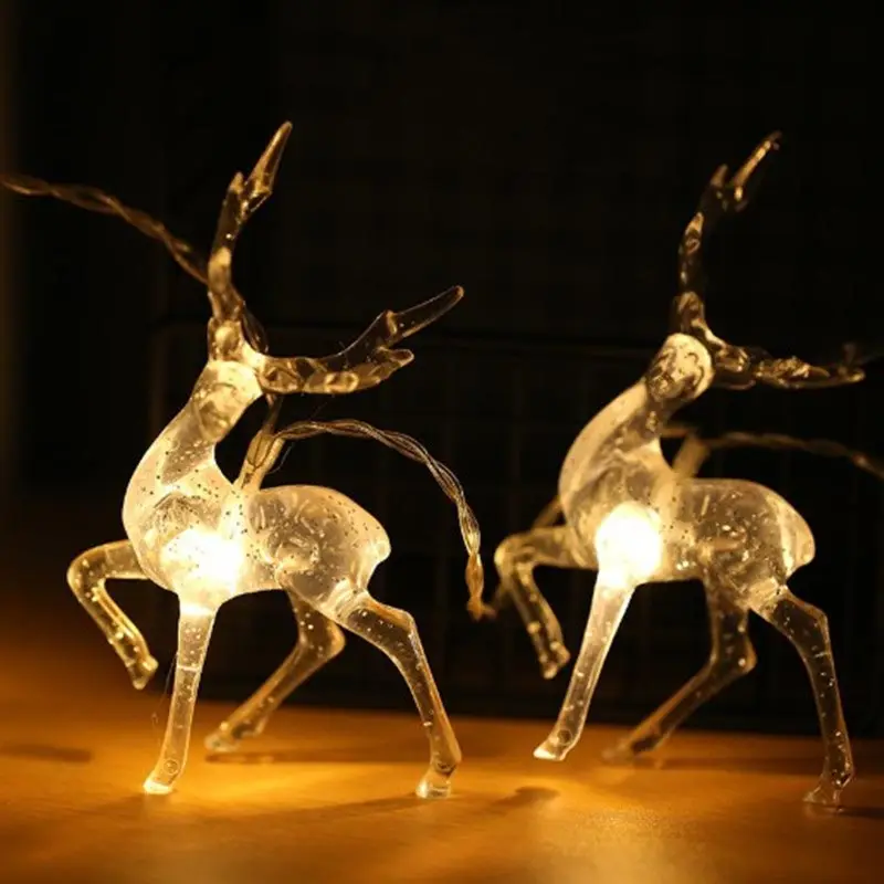

BRELONG sika deer Christmas lights string led battery box lights holiday decoration string lights