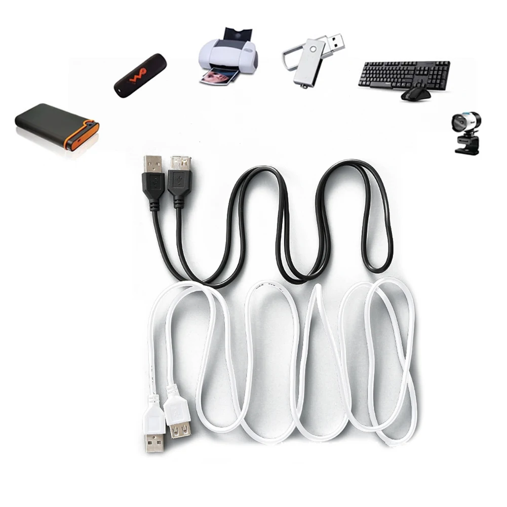 Компьютерный электрический Usb кабель-удлинитель, скорость, Usb2.0 кабель, штекер для подключения, 1 метр, синхронизация данных, Usb2.0 кабель-удлинитель
