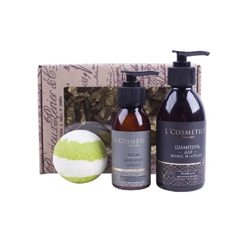 

L’Cosmetics Gift Set, Men's, Careful Care, 3 Pieces