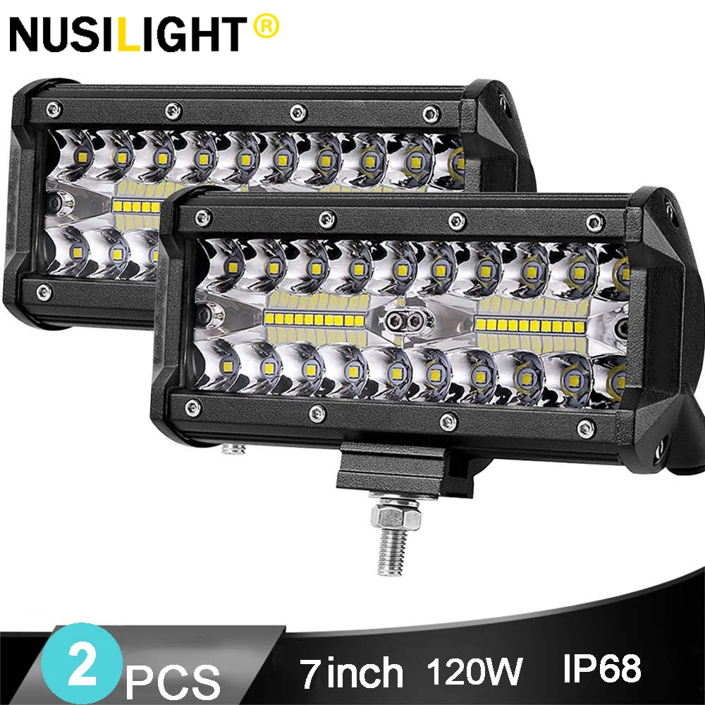 12 В автомобисветильник рабочий свет Светодиодные балки для внедорожника 4x4 4WD