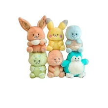 Porte clés en peluche Pokemon, jouets en peluche, Kawaii Bikachu Bulbasaur ronflax Charizard carapuce, sac en peluche, ornements mignons
