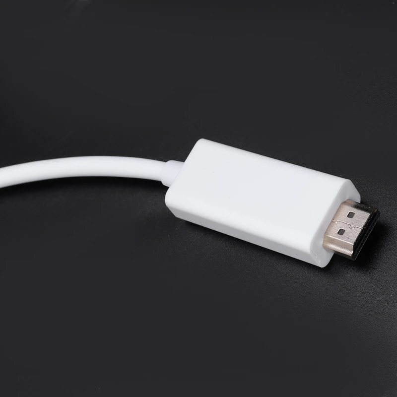 3 м Mini DisplayPort в HDMI USB-кабель с вилкой Mini DP to HDMI портом Thunderbolt совместим с разрешением Full HD 1080p 24k позолоченные разъемы видео+ аудио
