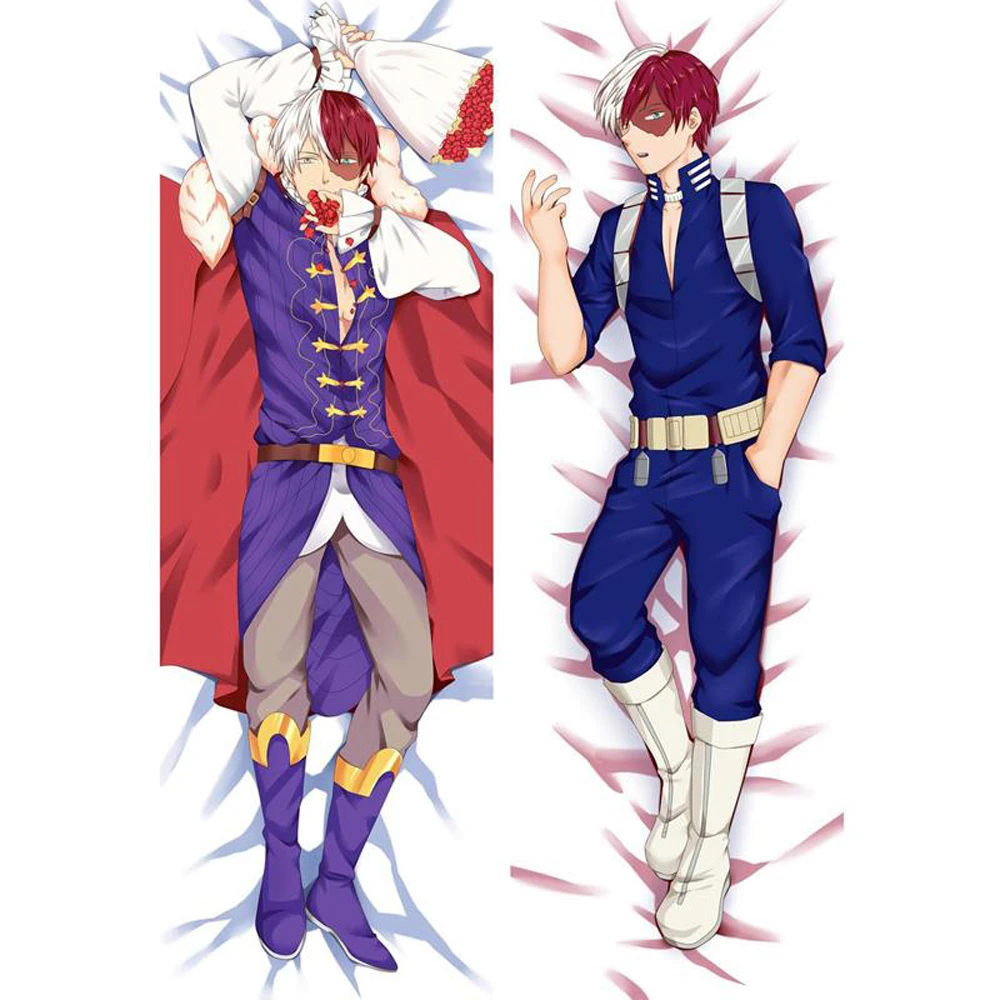 Bl Male Japanese Characters Anime Bnha Todoroki Shouto Throw Otaku Dakimakura Gifts Bedding Hugging Body Pillow Case 150x50 Cm Pillow Case Aliexpress