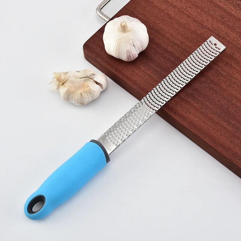 Stainless Steel Cheese Grater Zester Ginger Lemon Shredder Hand Held Flat Tool