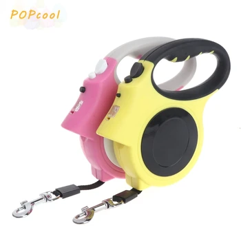

Retractable Dog Leash with Light Bright Flashlight Extending Harness for Work Puppy Cat Chain Walking Leads Pet Supplies
