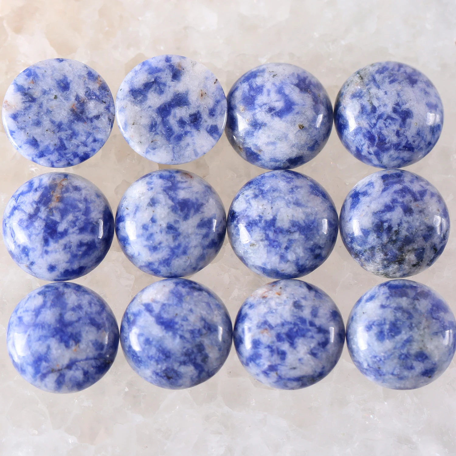 Круглый Кабошон из натурального синего содалита 16 мм бусины без просверленного