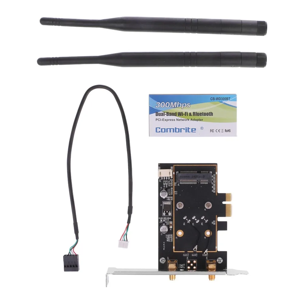 1 шт. мини BCM4352 867 Мбит/с+ Bluetooth BT 4,0 802.11AC/BGN Настольный PCI-E адаптер