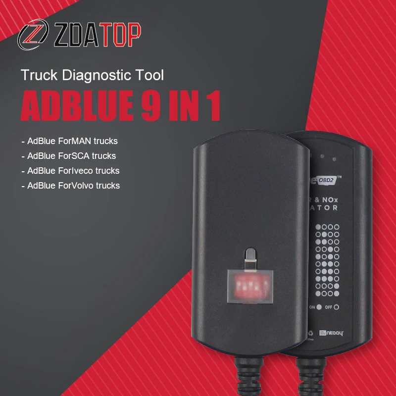 Adblue ADBLUE Эмулятор 8 в 1 с датчиком Nox Адаптер для программирования Adblue Эмулятор 8в1 9 В1 диагностический инструмент для грузовиков