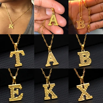 

Tiny Gold Initial Letter Necklace For Women Stainless Steel A-Z Alphabet Pendant Necklaces Jewelry Christmas Gifts Bijoux Femme
