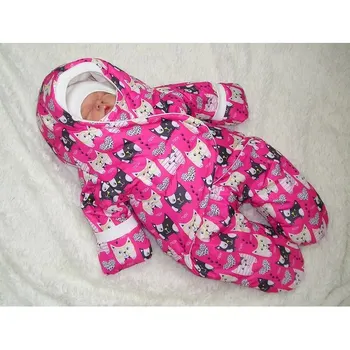 

Конверт-комбинезон "Коты" Комбинезоны для малышей 0-6 мес