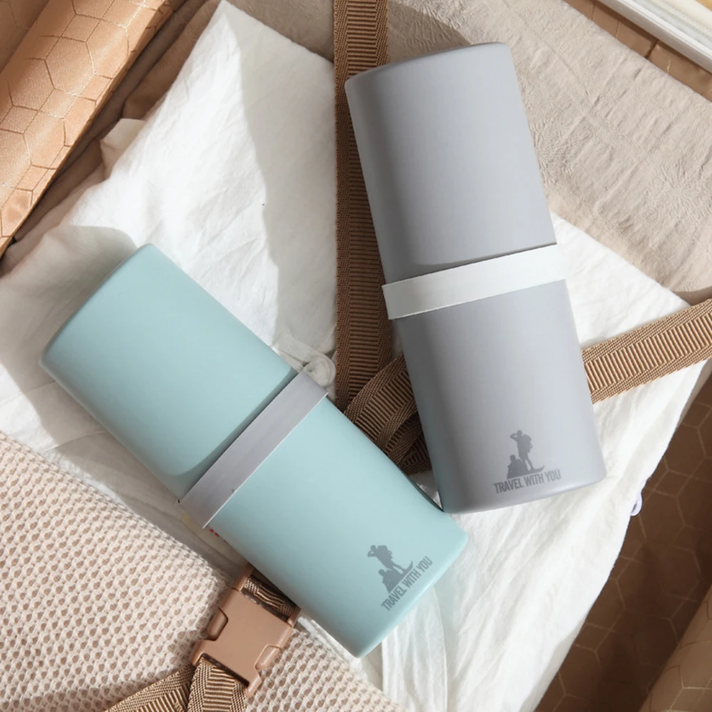 

Multi-Color PP Portable Travel Washing Cup Set Toothpaste Toothbrush Holder Storage Box Bathroom Accessories