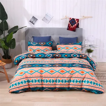

Bohemian style Bedclothes Quilt Cover Pillow case Home Textile comforter bedding set printing duvet cover set Queen King bed