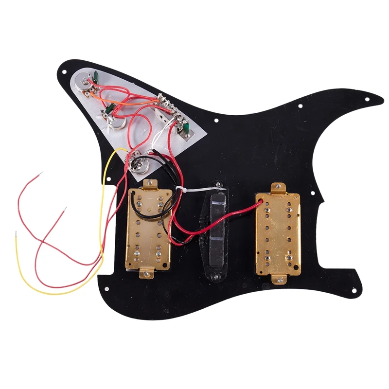 Загруженный Prewired электрогитара Pickguard 11 Hole Hsh звукосниматели Предварительно проводной однокатушный хамбакер магнит звукосниматели