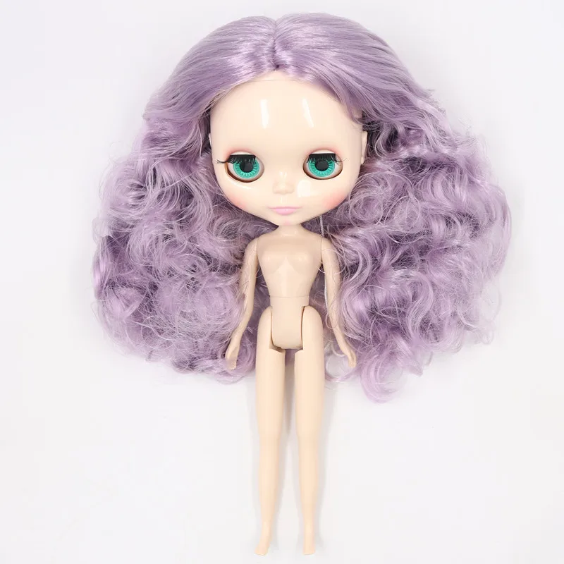 nude doll Ледяная Обнаженная кукла Blyth Серия № 1049 для Dream Purplr волосы без челки белая кожа игрушка фабрика Blyth - Цвет: nude doll
