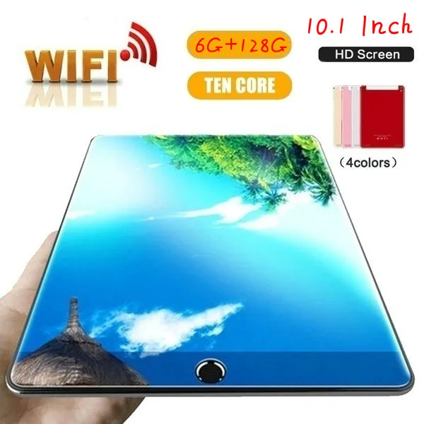 

2020 WiFi Tablet PC 1280*800 IPS Screen 10.1\ Inch Ten Core 6G+128G Android 8.0 Dual SIM Dual Camera Rear 5.0MP IPS 4G Phone