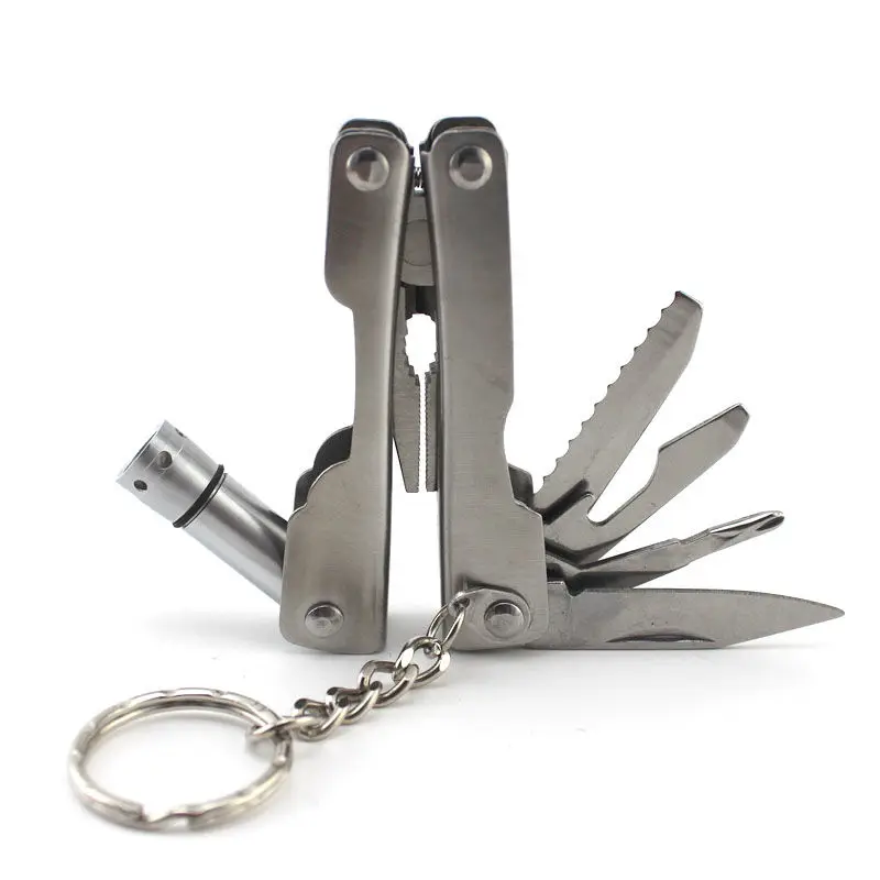 

Necessary tools for camping Multifunctional pliers Folding forceps Mini outdoor survival tool Multi function light suit