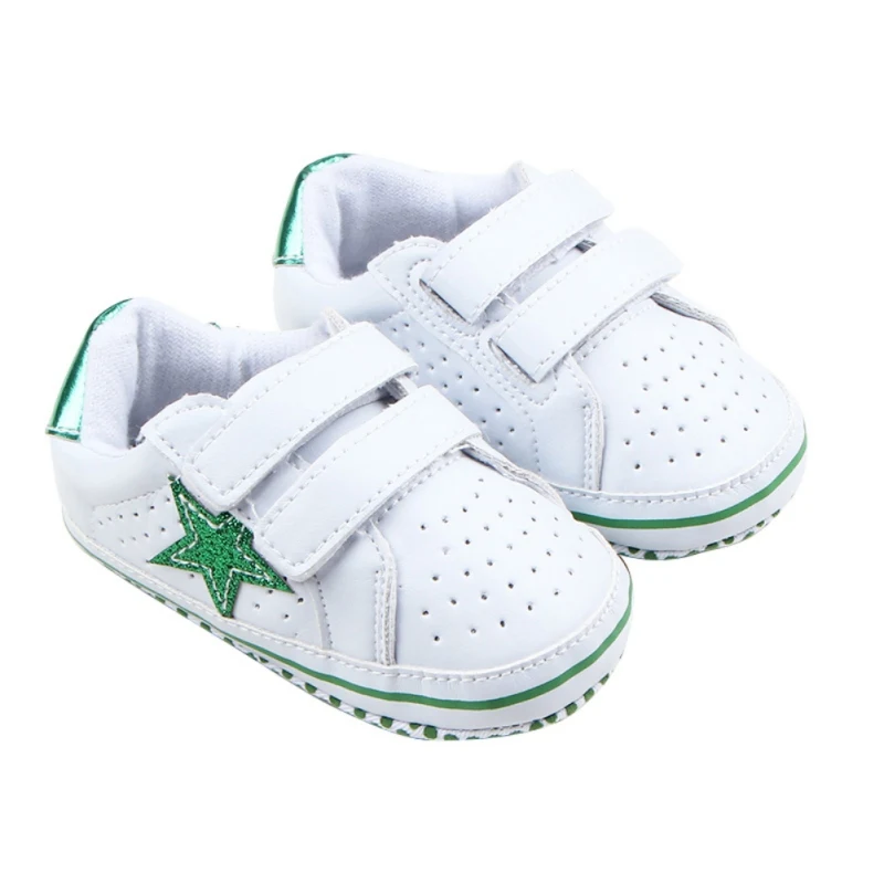 Детская обувь; мягкая подошва с рисунком пятиконечной звезды для маленьких детей ясельного возраста обувь PU анти-скольжения три стиль обуви Forborns