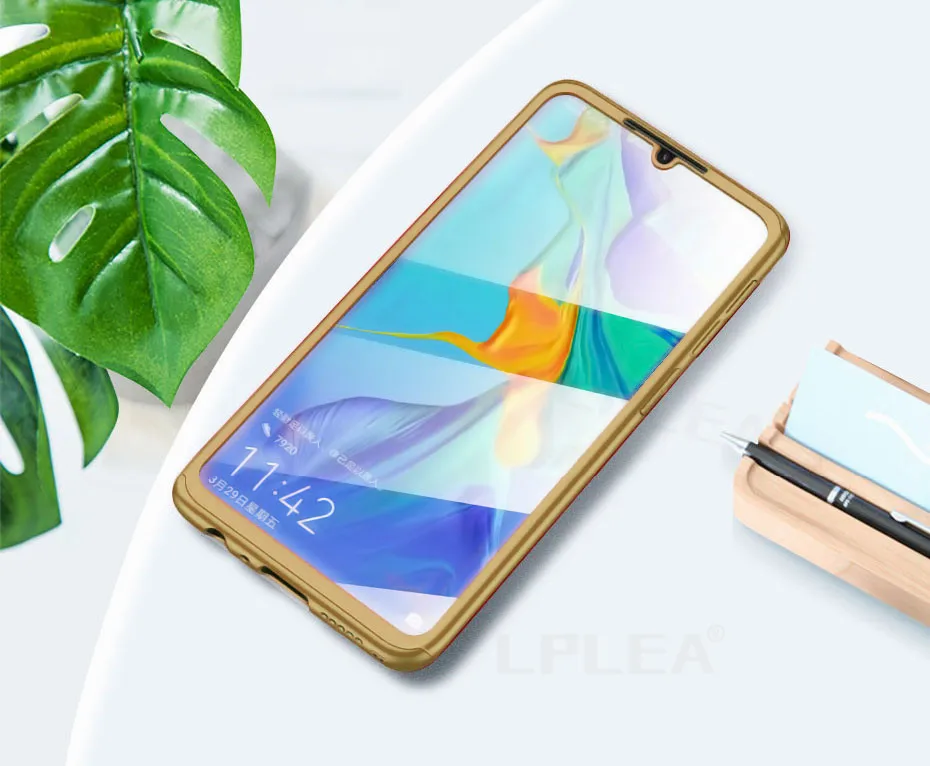 Gold 360 Полный чехол противоударный защитный чехол для huawei P20 Lite P30 Pro P Smart Nova 2i для mate 20 Pro 30 Lite P10 Plus Capa - Цвет: Gold