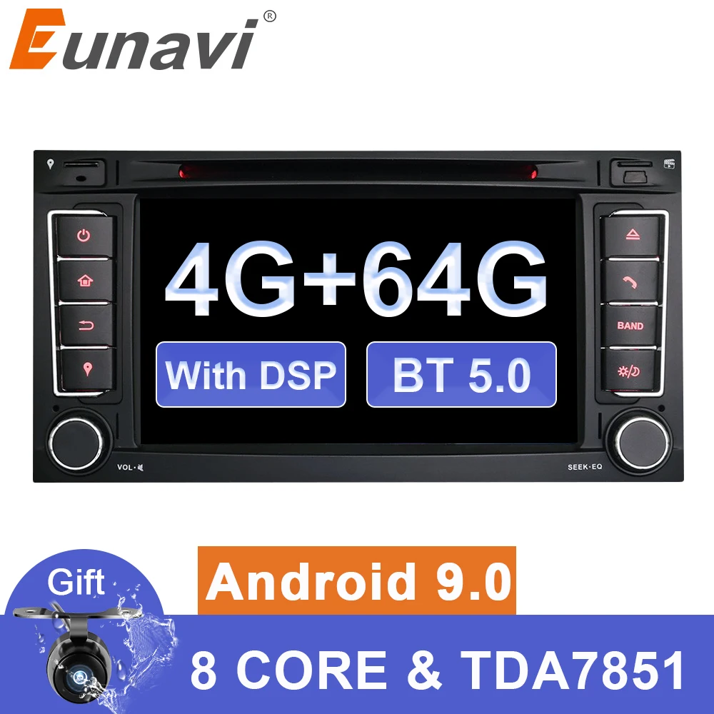 Автомагнитола Eunavi 2 Din Android 9 GPS Wi Fi|Мультимедиаплеер для авто| |