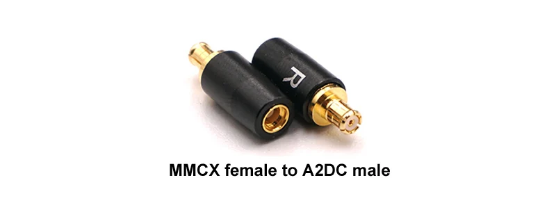MMCX to A2DC Мини MMCX до 0,78 IE80 IM A2DC EXK QDC JH штырь для наушников T1120 - Цвет: MMCX to A2DC