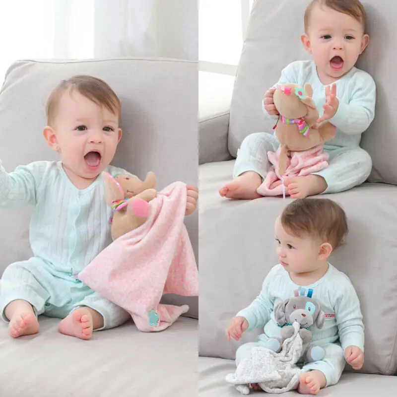 Focusnorm одежда для малышей безопасности Одеяло успокаивать младенцев Полотенца играть игрушка в виде животного одеяло UK