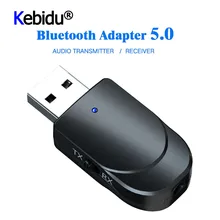 3 в 1 Мини Bluetooth 5,0 аудио приемник передатчик 3,5 мм разъем AUX USB стерео музыка беспроводной адаптер для ТВ автомобиля ПК наушники