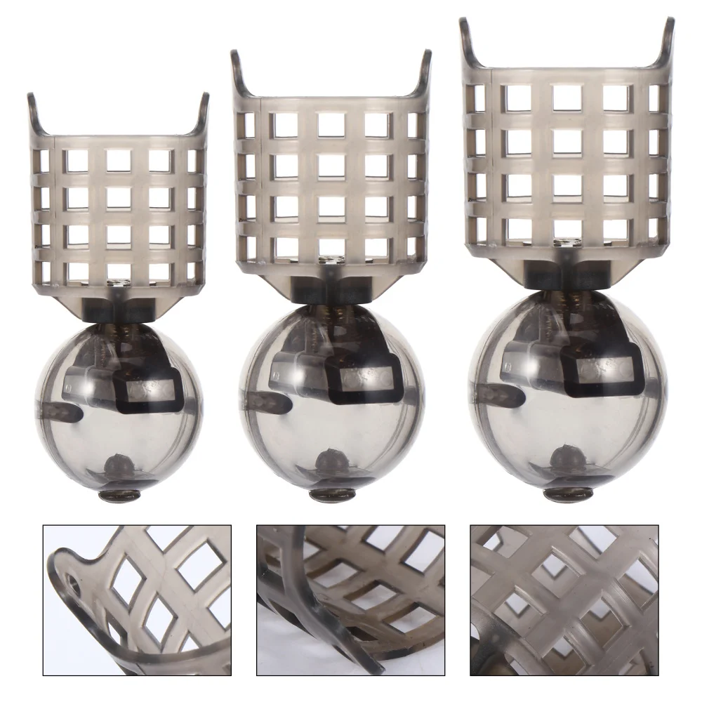 

3Pcs Fishing Lure Cage Fish Bait Lure Fishing Accessory Fishing Trap Feeder