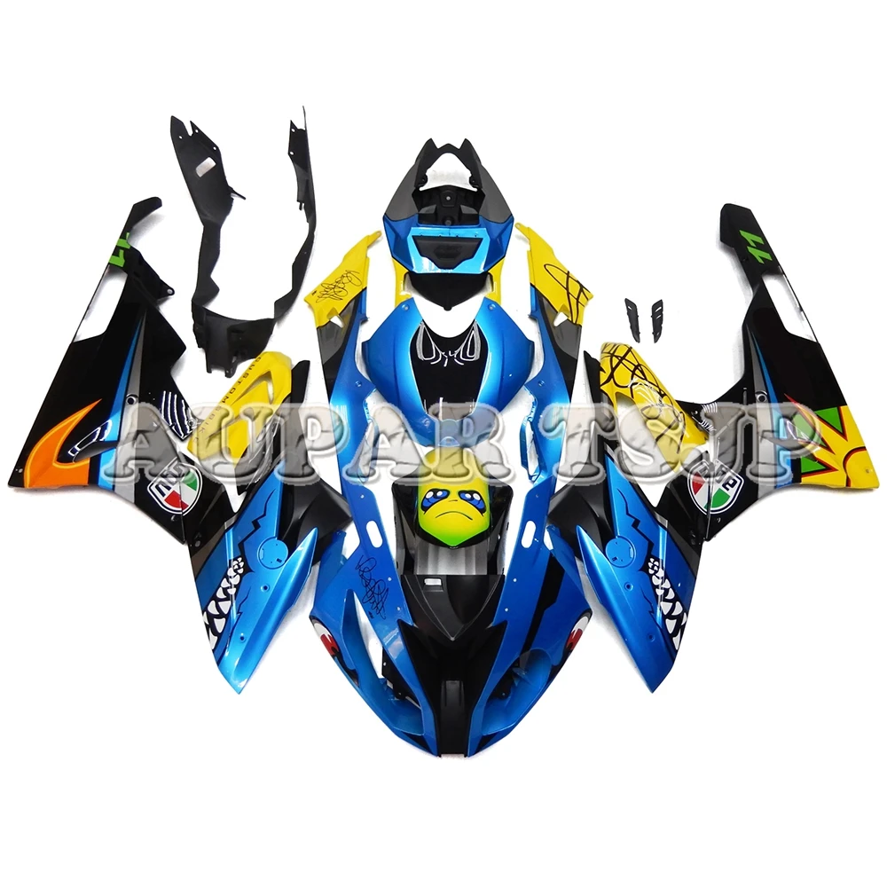 Желто голубые акульих шкуры для BMW S1000RR 2015 2016 15 16 s1000rr ABS инъекция спортивный
