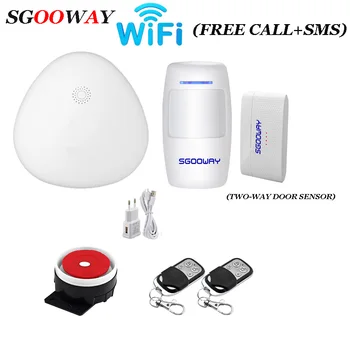 

WIFI Home Security Burglar Alarm System DIY KIT IOS Android Smartphone App Burglar Alarm wifi switch with ip Camera