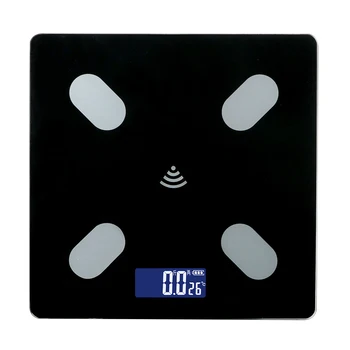 

Household Floor Scales Weighing Scale LCD Screen Intelligent Bluetooth APP Android IOS Smart BMI Fat Body Weight Digital Scale