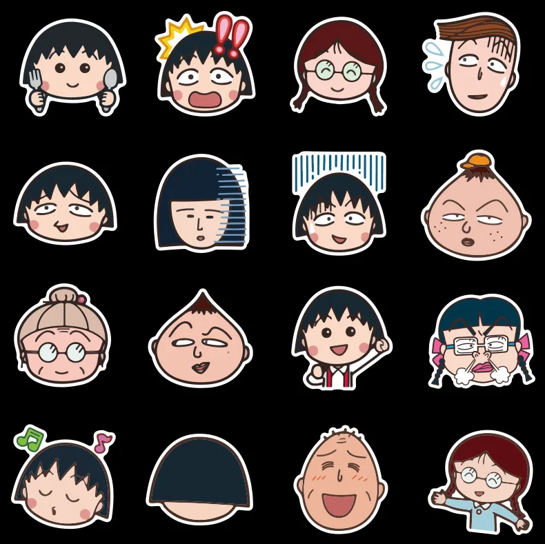 80 шт креативное милое ссамозакрывающийся крафт-Chibi Maruko-тян»; мягкие наклейки сделай сам оформление альбома, дневника Скрапбукинг ребенка стикеров канцелярских принадлежностей